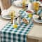 DII® 72" Heavyweight Check Fringed Table Runner